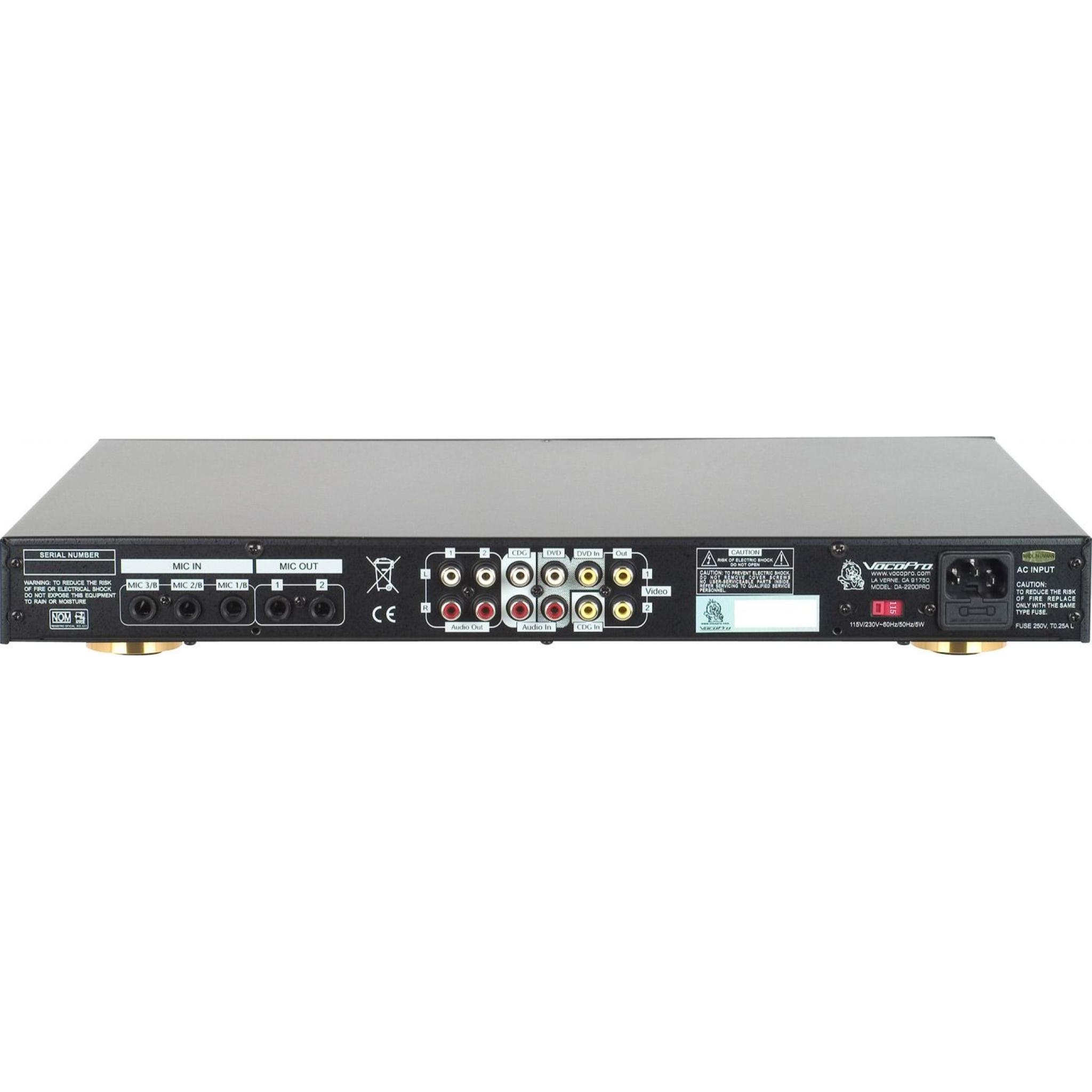 VOCOPRO DA2200 Digital Echo Mixer/Vocal Eliminator KaraokeUK