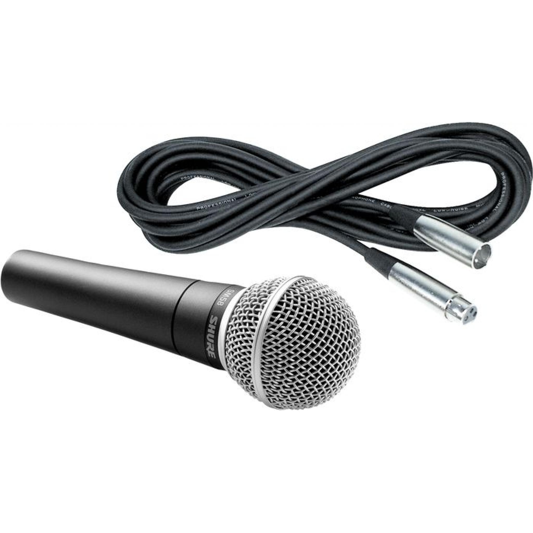 SHURE SM58 LEAD MICROPHONE + XLR 6 METER LEAD