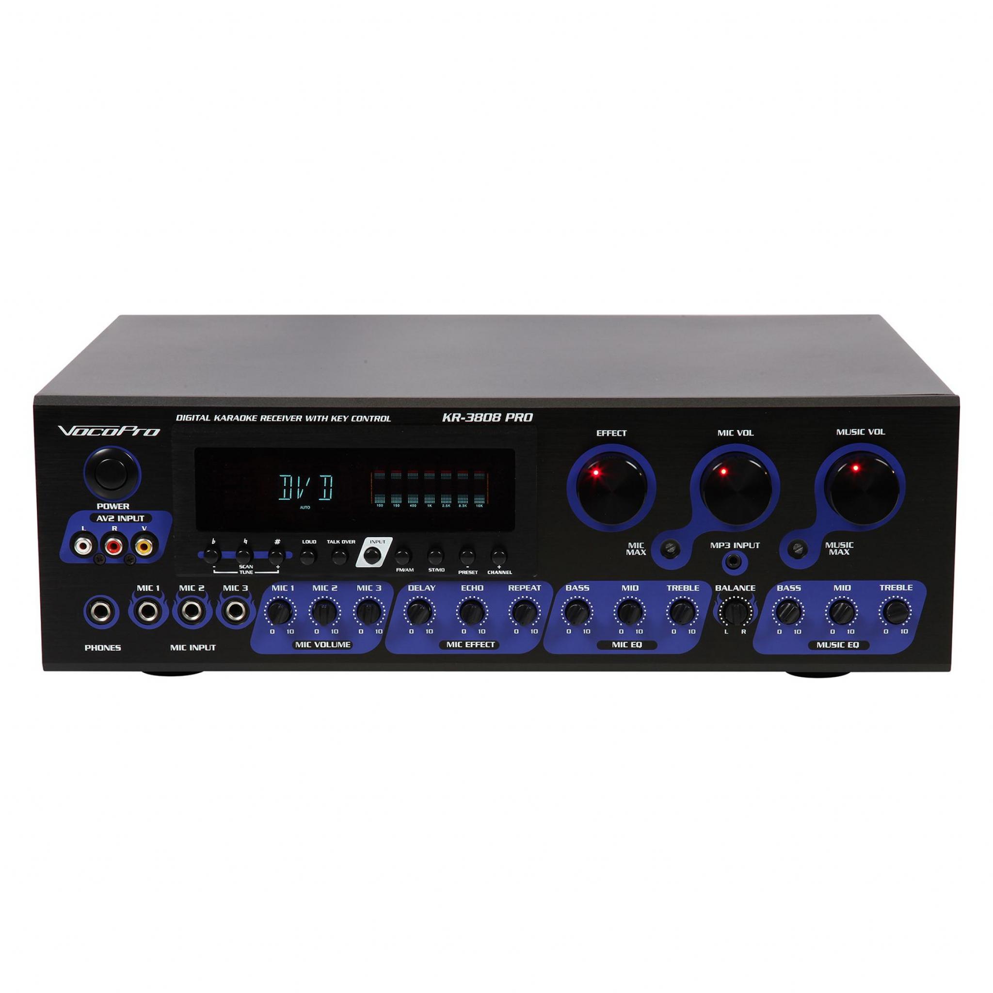 VOCOPRO KR-3808 KARAOKE MIXER AMPLIFIER