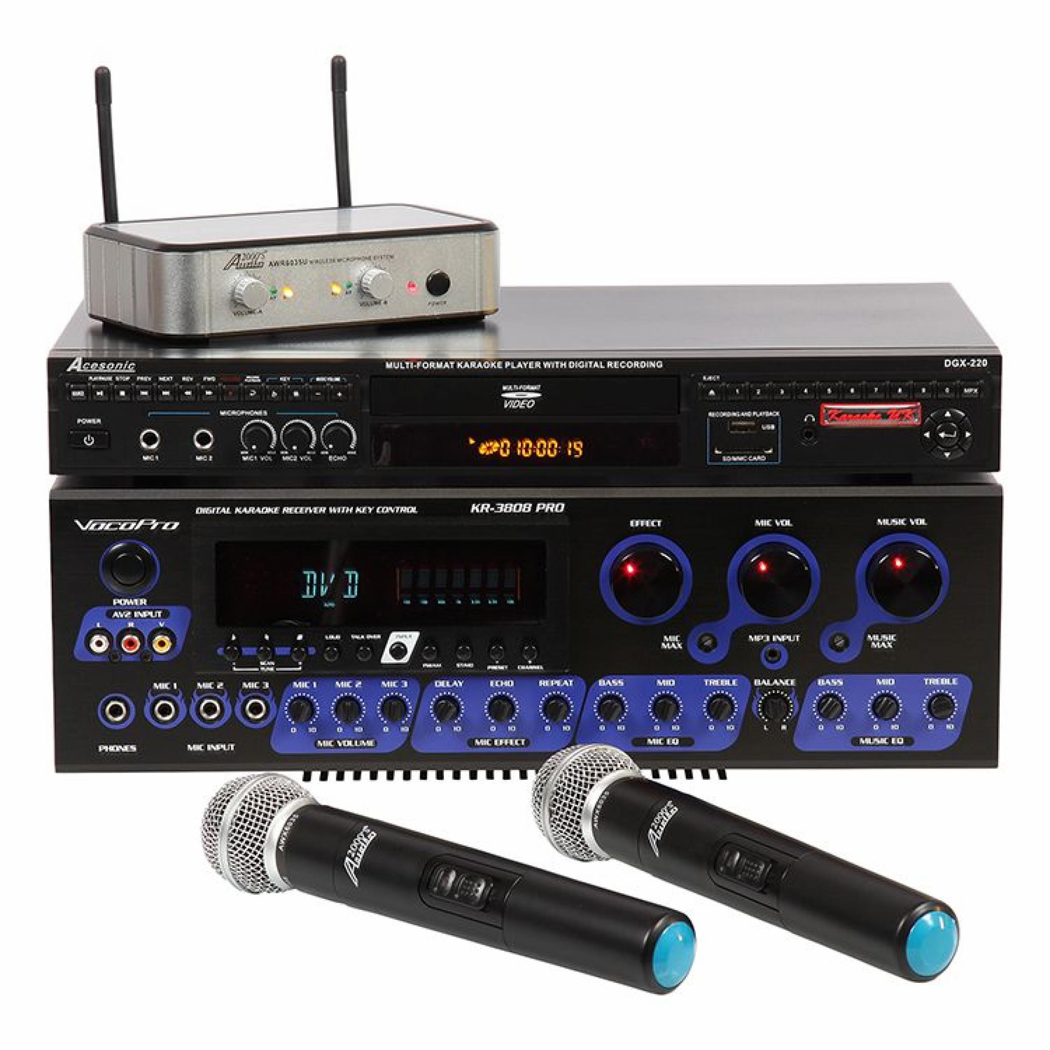 Vocopro Karaoke System Karaoke Player And Wireless Microphones