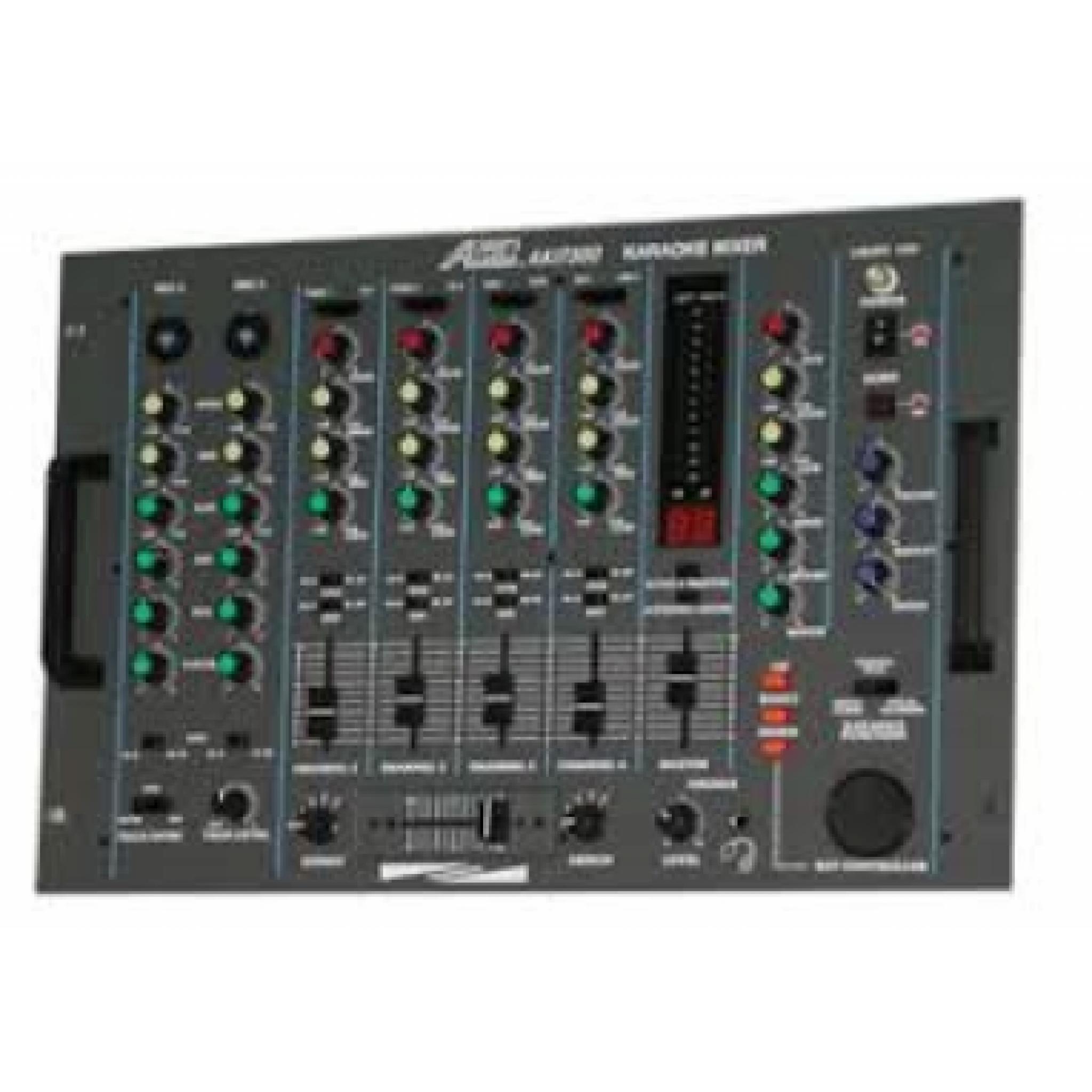 AUDIO2000S AKJ7300 DJ/KJ , MIC MUSIC Mixer with Key Control and echo