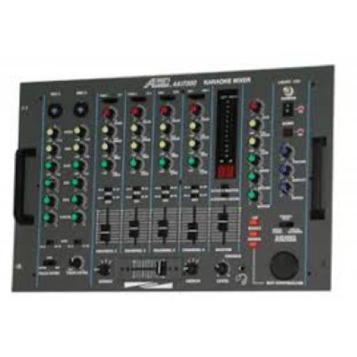 AUDIO2000S AKJ7300 - DJ/KJ , MIC MUSIC Mixer with Key Control and echo