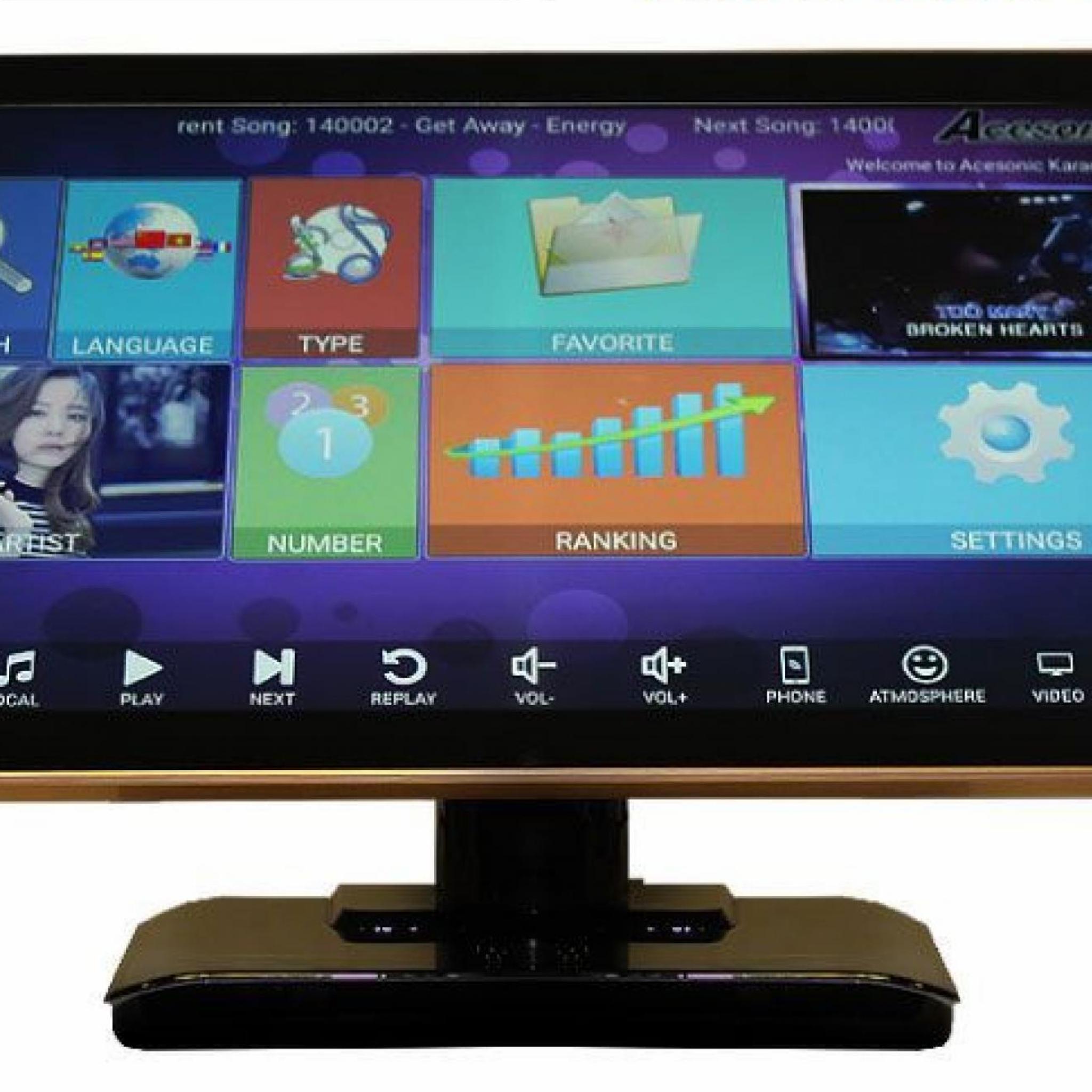 Acesonic KOD6822 Dual Hard Drive Multimedia 1000 tracks preloaded