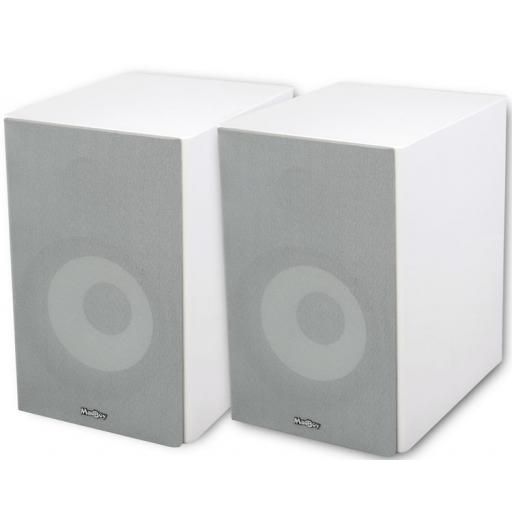 MadBoy® SCREAMER-208 - 8" passive karaoke speakers 2 x 140 W (White)
