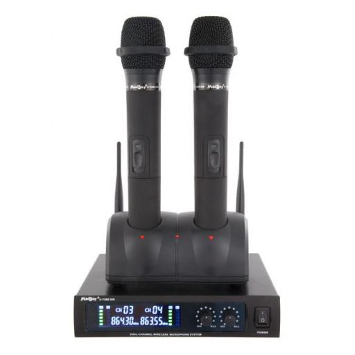 MadBoy® U-TUBE 20R wireless dual channel rechargeable karaoke microphone set