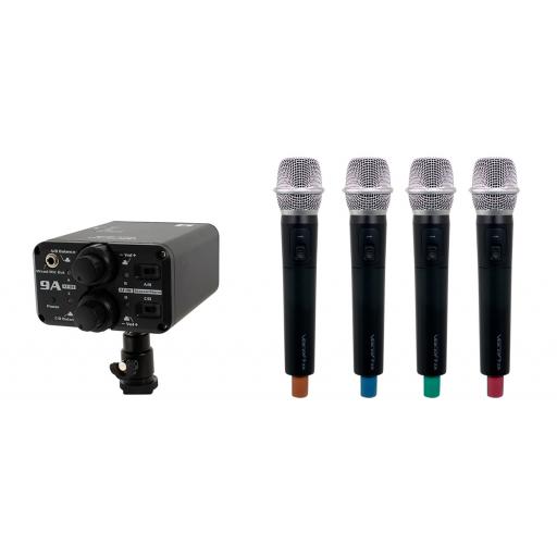 VOCOPRO | FIELD-QUAD-H Portable Quad Handheld Field/Camera-Mountable Wireless Microphone System