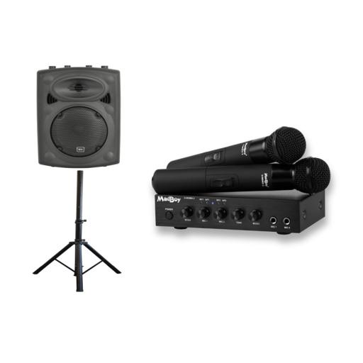 MadBoy® U-REMIX 2 Bluetooth mixer, Speaker & wireless karaoke microphone set.