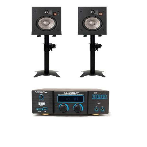 Vocopro DA4808 BT karaoke Amplifier + Madboy Screamer 8 speakers & Madboy Wireless twin microphone