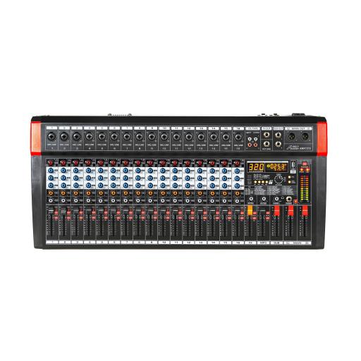 Audio2000s AMX7375 - 16 Channel Audio Mixer with USB Interface and 320 DSP Sound Effects