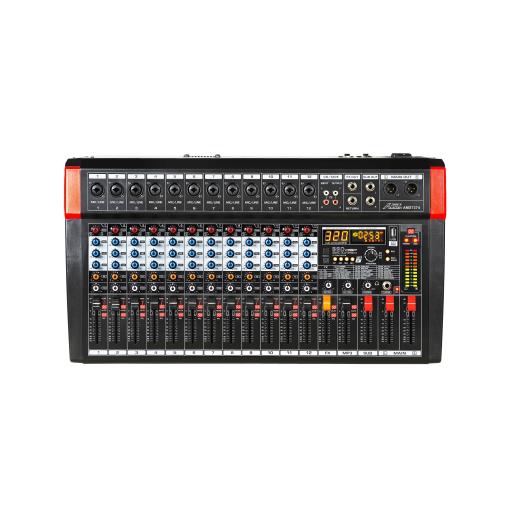 Audio2000s AMX7374 - 12 Channel Audio Mixer with USB Interface and 320 DSP Sound Effects