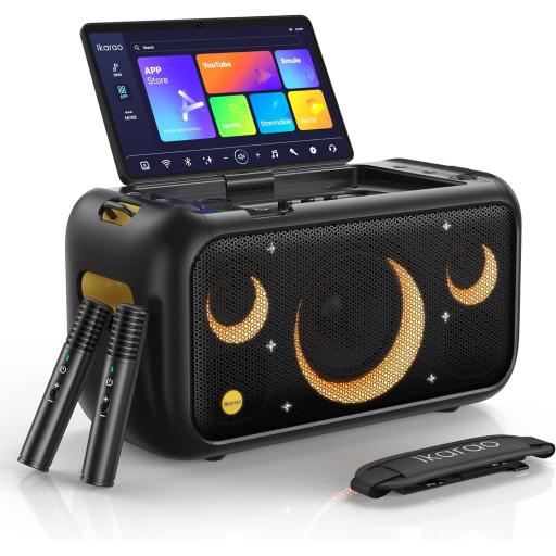 Karaoke UK New for 2024 Touch screen karaoke system + Twin Microphone system