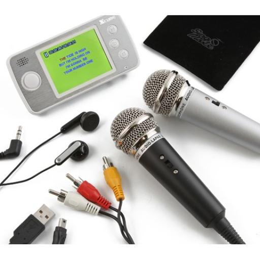 Singmaxx 520 All-in-One Portable Karaoke Player with 2 microphones.