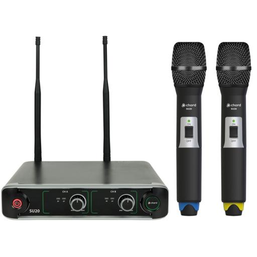 Chord SU20 Compact Dual UHF Microphone Sets
